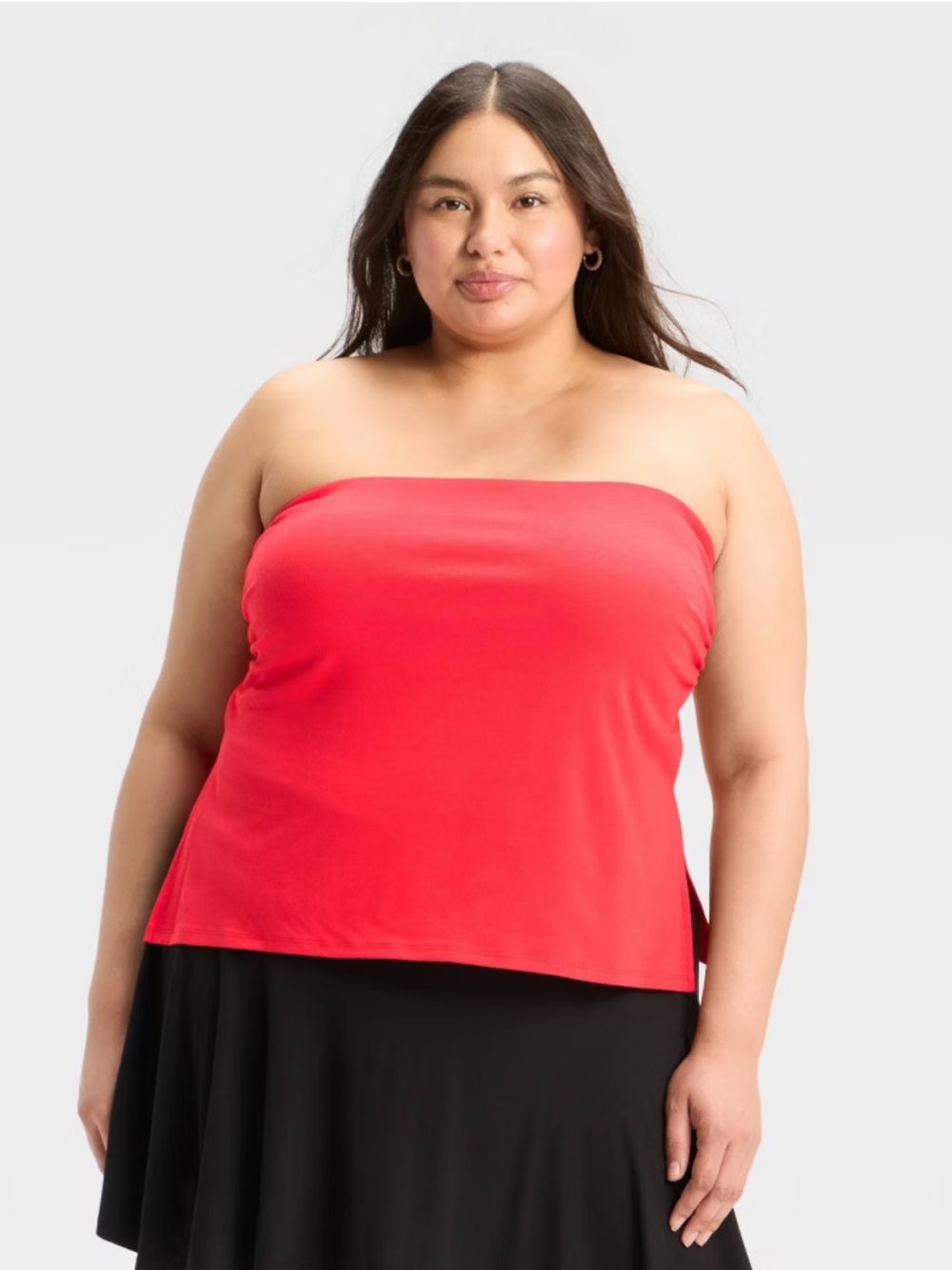 wild fable Cherry Red Strapless Tube Top